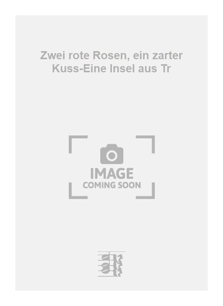 Zwei rote Rosen, ein zarter Kuss-Eine Insel aus Tr